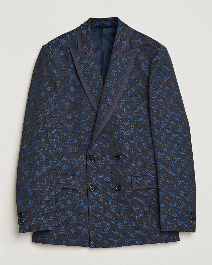 Herren | Sakkos | J.Lindeberg | Doryl S JL Jacquard Double Breasted Blazer Navy