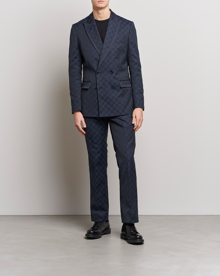 Herren | Hosen | J.Lindeberg | Gomor JL Jacquard Trousers Navy