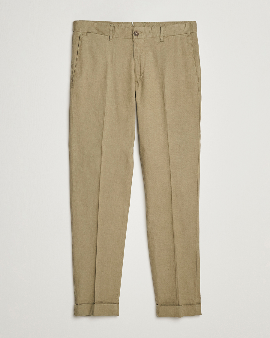 Herren | Hosen | J.Lindeberg | Grant Stretch Cotton/Linen Trousers Aloe