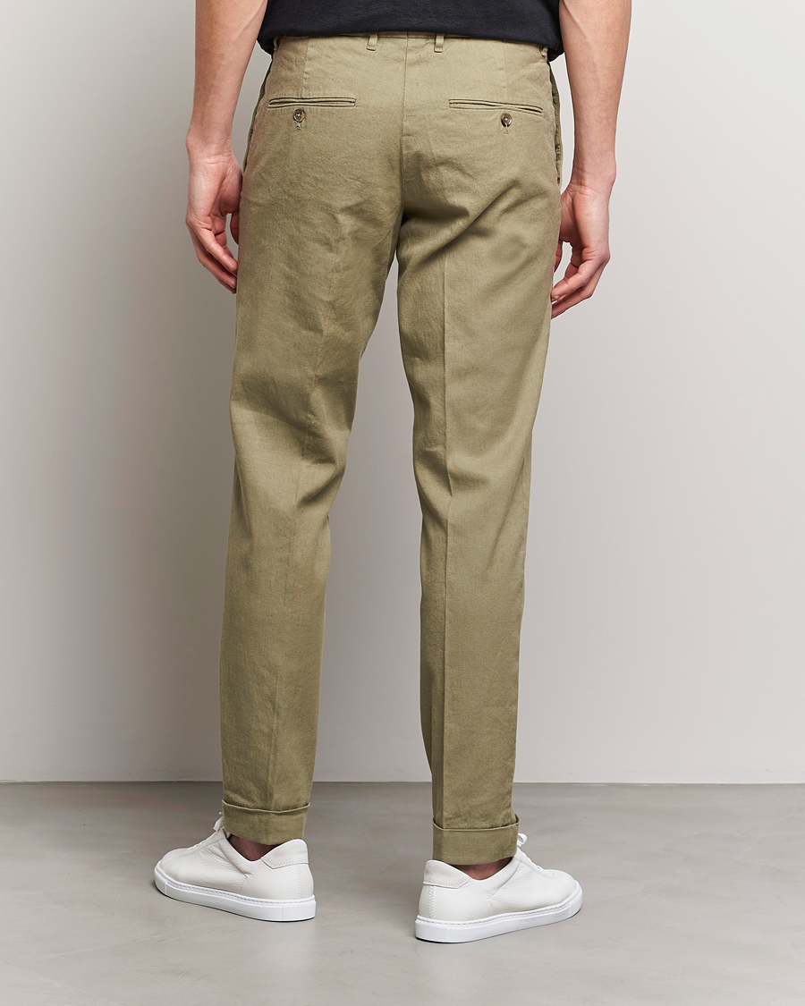Herren | Hosen | J.Lindeberg | Grant Stretch Cotton/Linen Trousers Aloe
