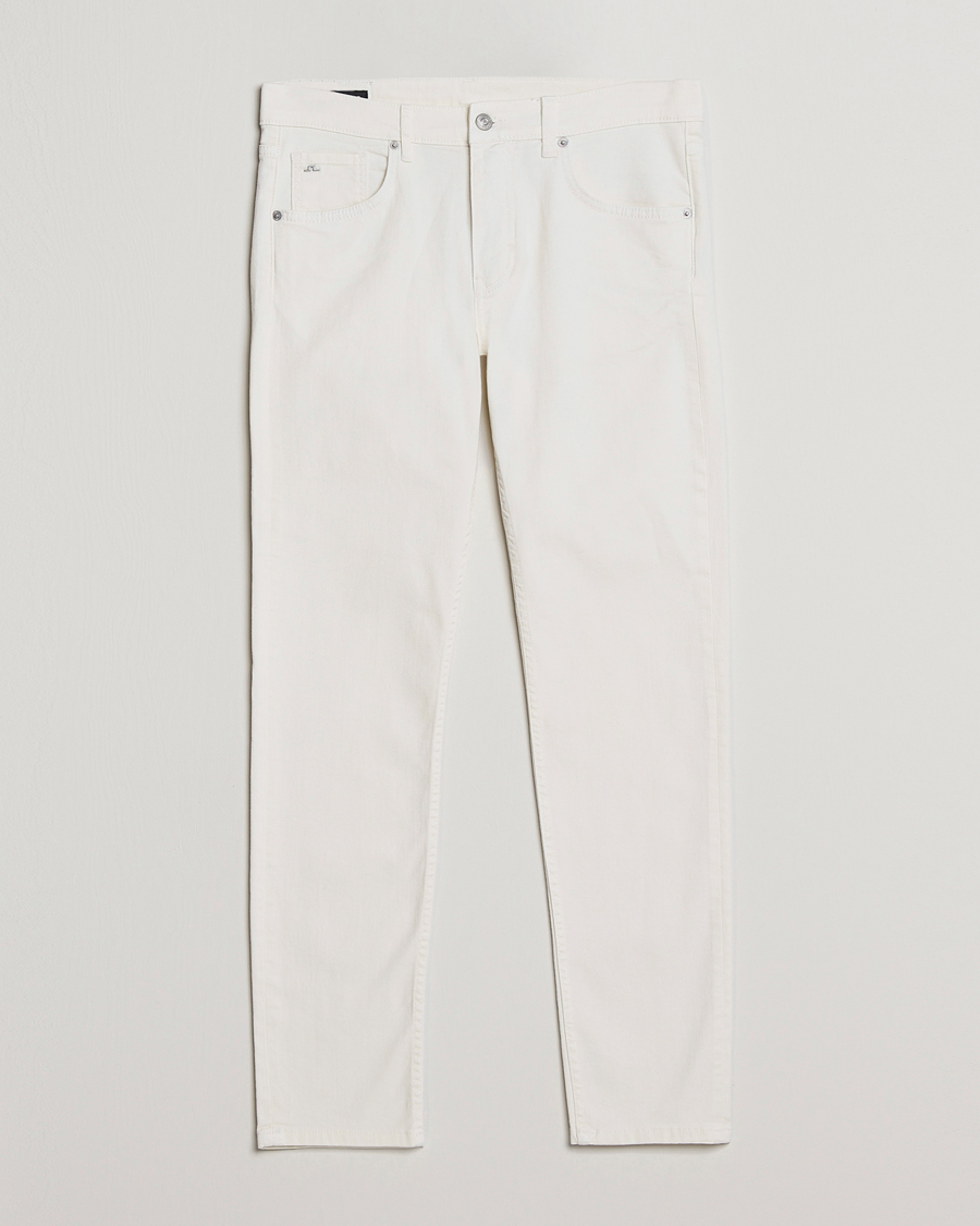 Herren | Hosen | J.Lindeberg | Jay Solid Stretch 5-Pocket Trousers Cloud White