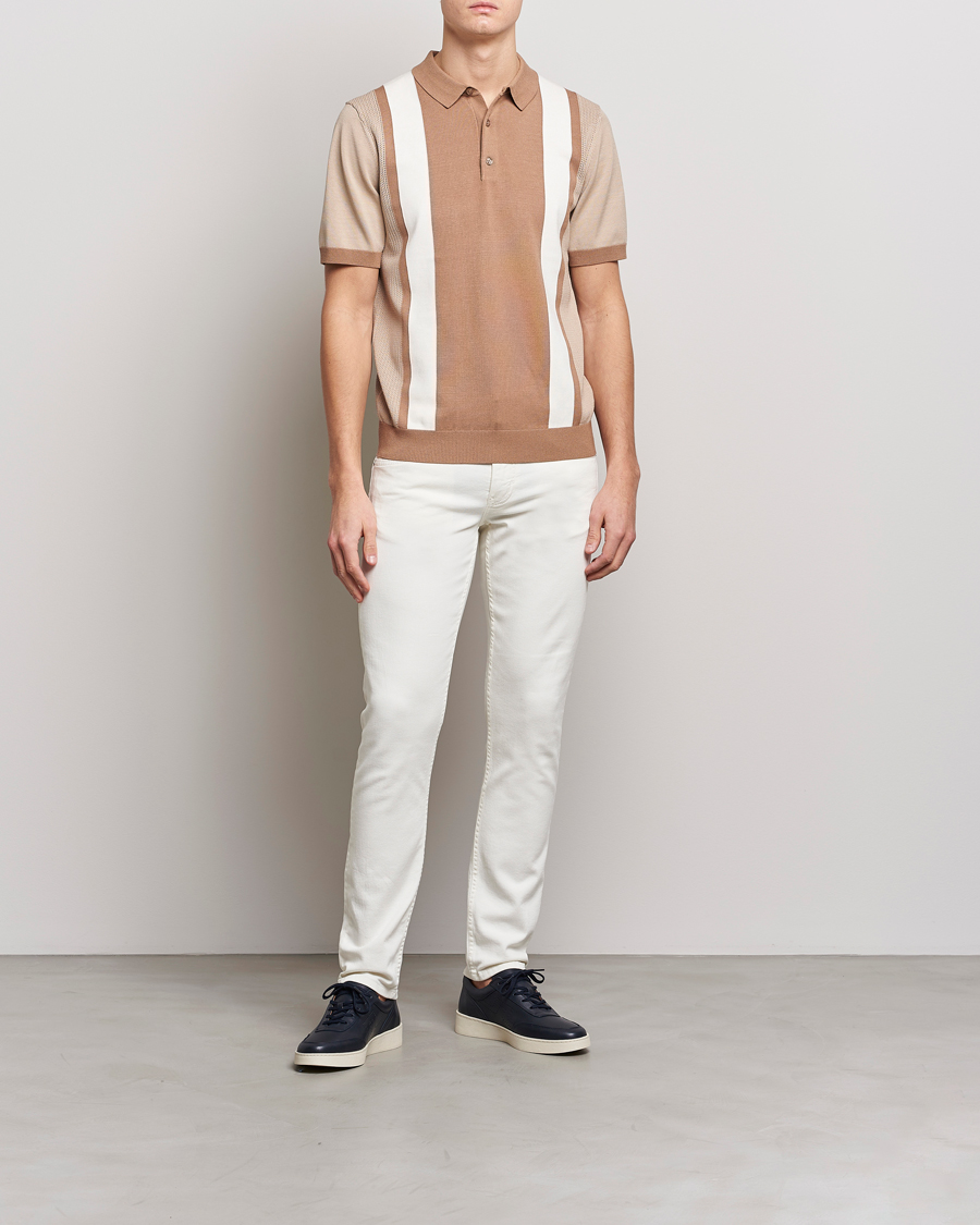 Herren | Hosen | J.Lindeberg | Jay Solid Stretch 5-Pocket Trousers Cloud White