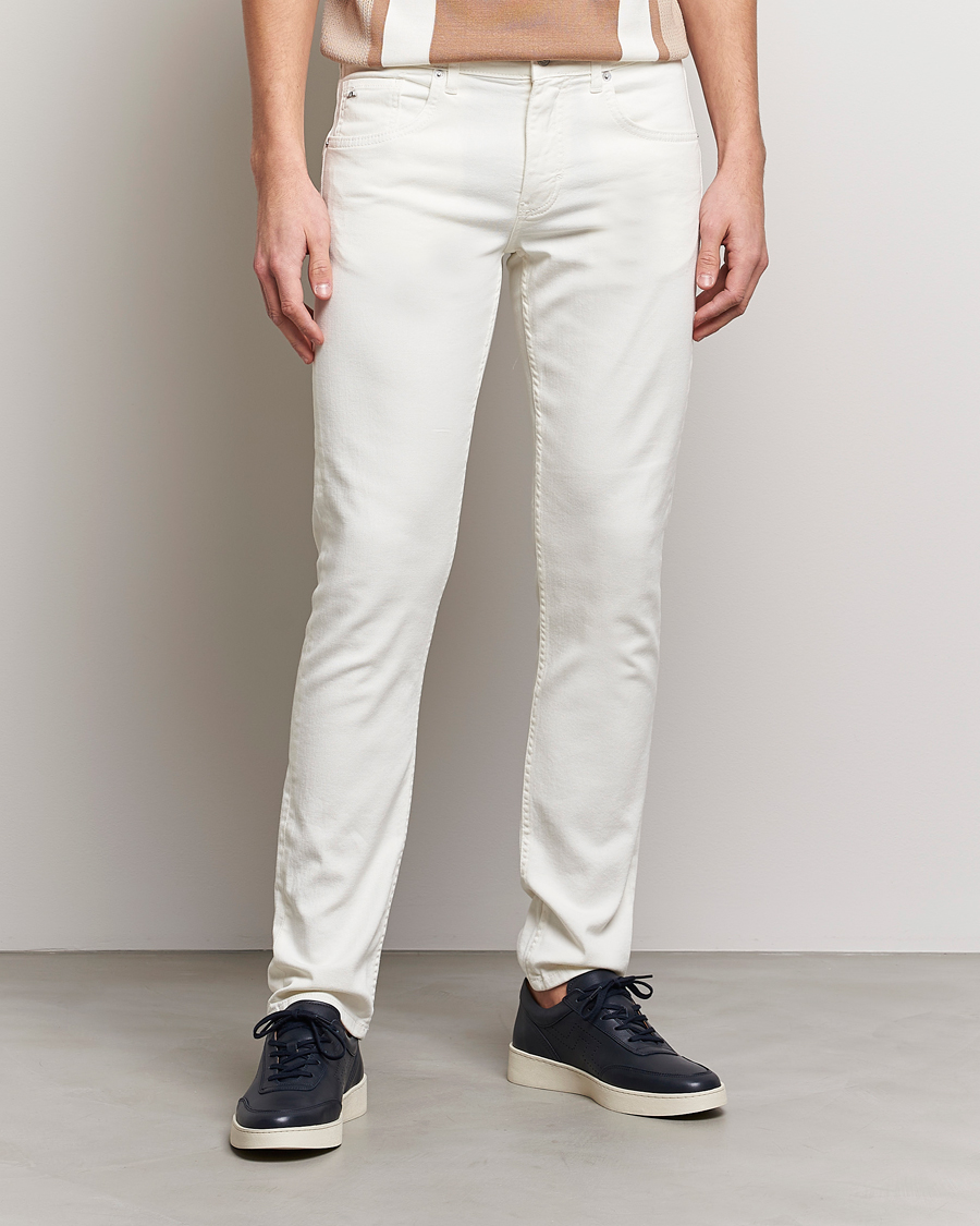 Herren | Hosen | J.Lindeberg | Jay Solid Stretch 5-Pocket Trousers Cloud White
