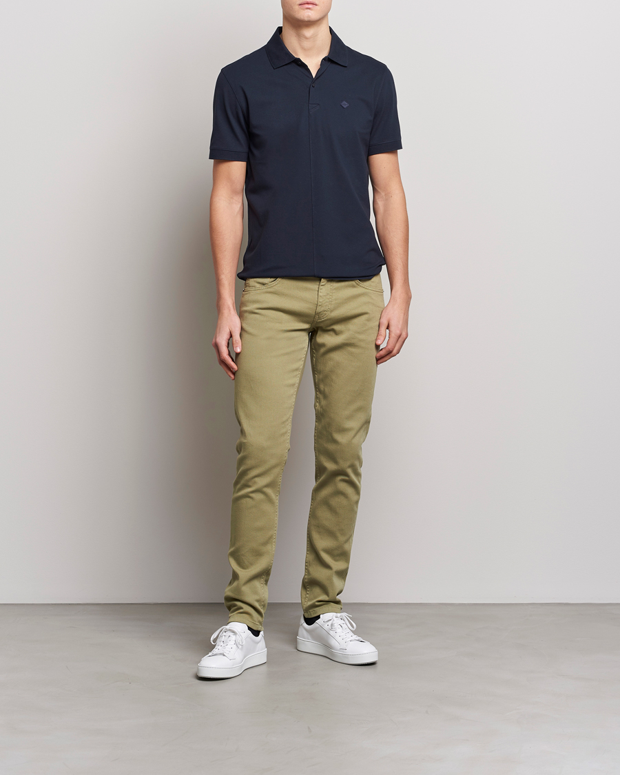 Herren | Hosen | J.Lindeberg | Jay Solid Stretch 5-Pocket Trousers Aloe