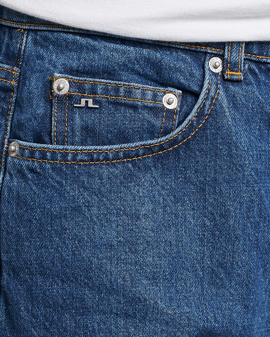 Herren | Jeans | J.Lindeberg | Cody Flat Indigo Regular Jeans Mid Blue
