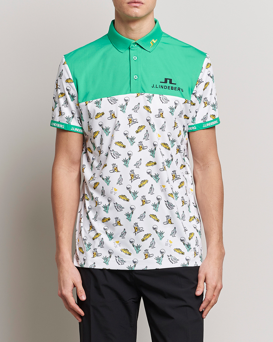 Herren | Poloshirts | J.Lindeberg | Jeff PGA TX Jersey Polo White