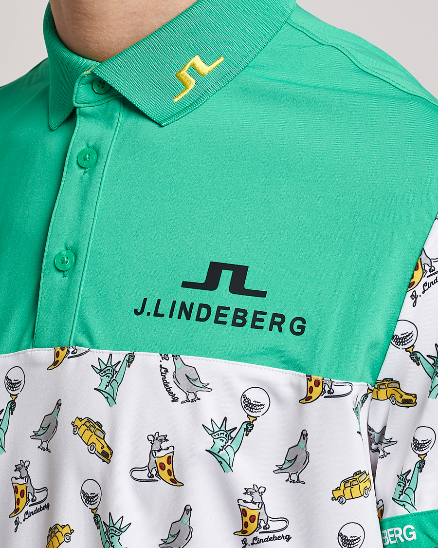 Herren | Poloshirts | J.Lindeberg | Jeff PGA TX Jersey Polo White