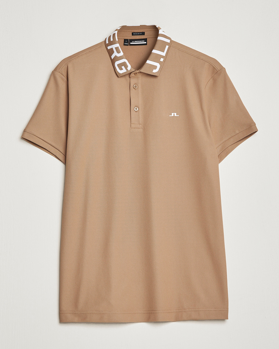 Herren | Poloshirts | J.Lindeberg | Gus Regular Polo Tiger Brown