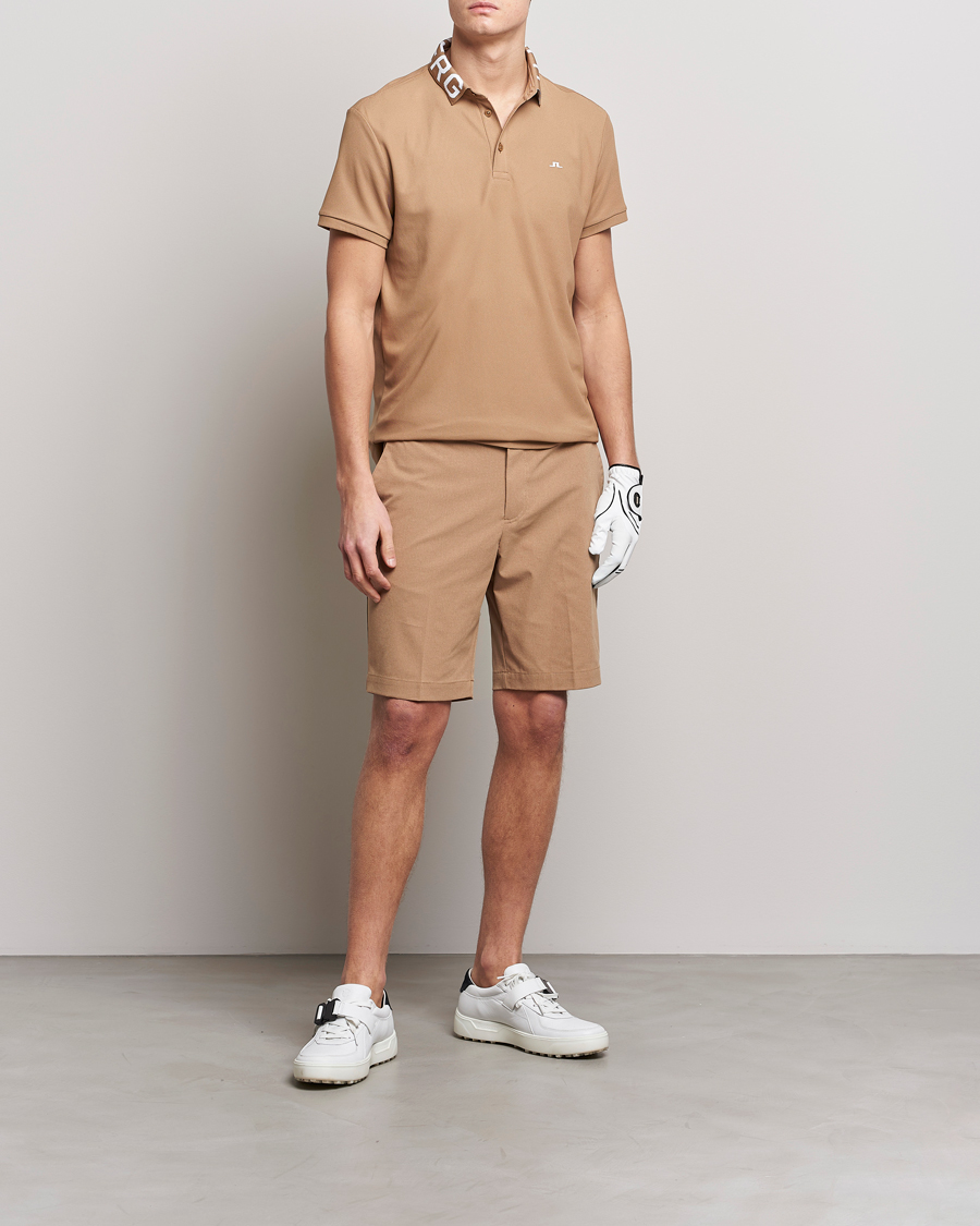 Herren | Poloshirts | J.Lindeberg | Gus Regular Polo Tiger Brown