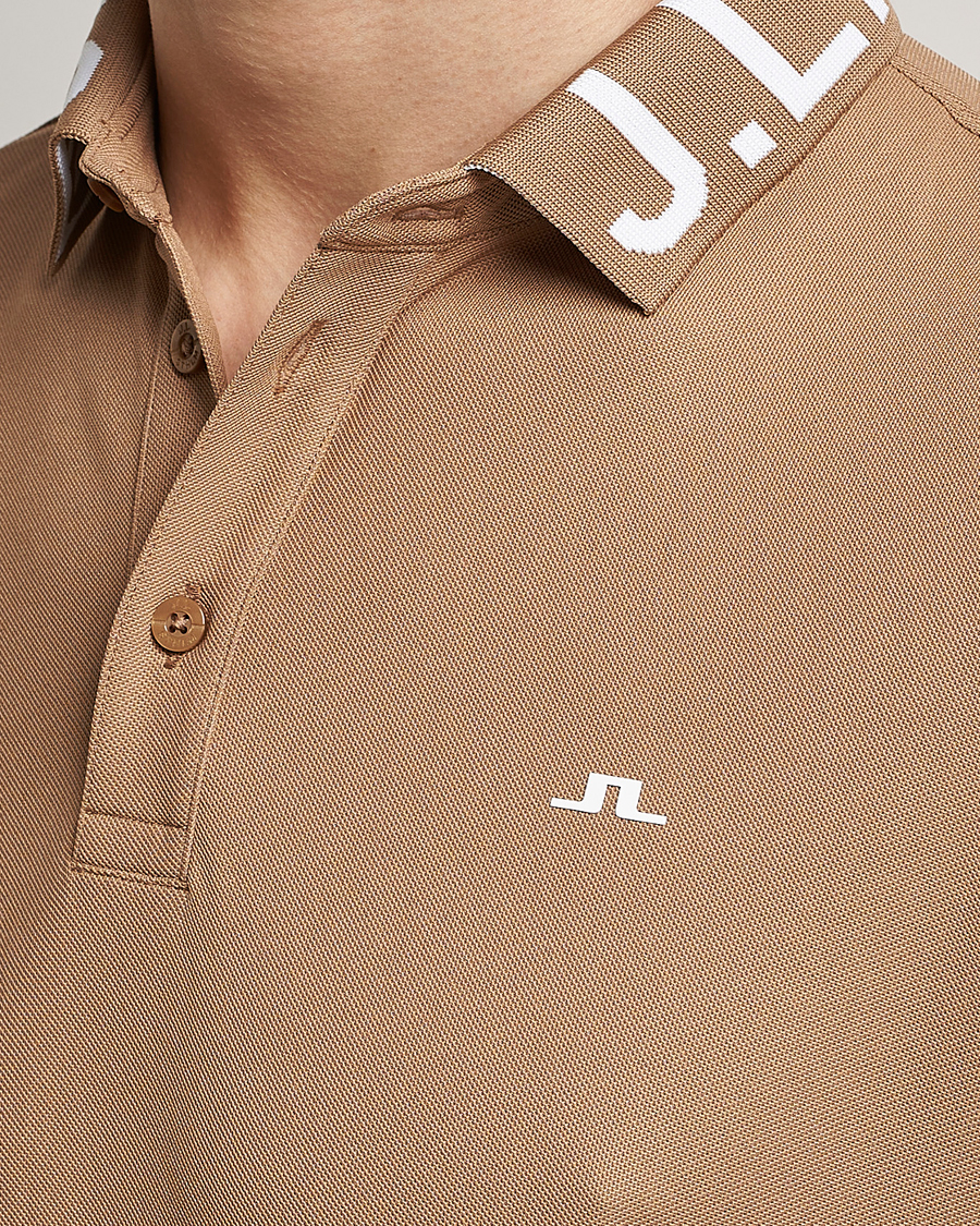 Herren | Poloshirts | J.Lindeberg | Gus Regular Polo Tiger Brown