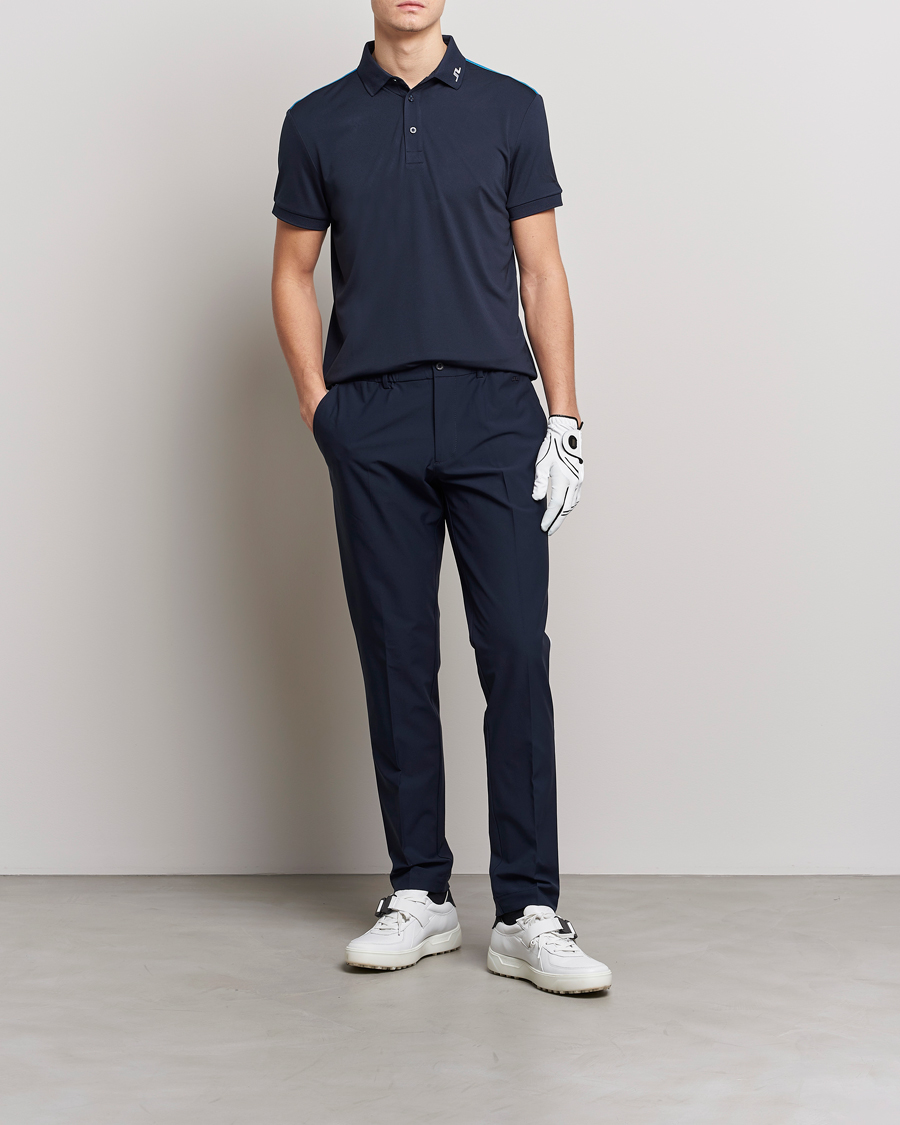 Herren | Poloshirts | J.Lindeberg | Jeff Regular Fit Polo Navy