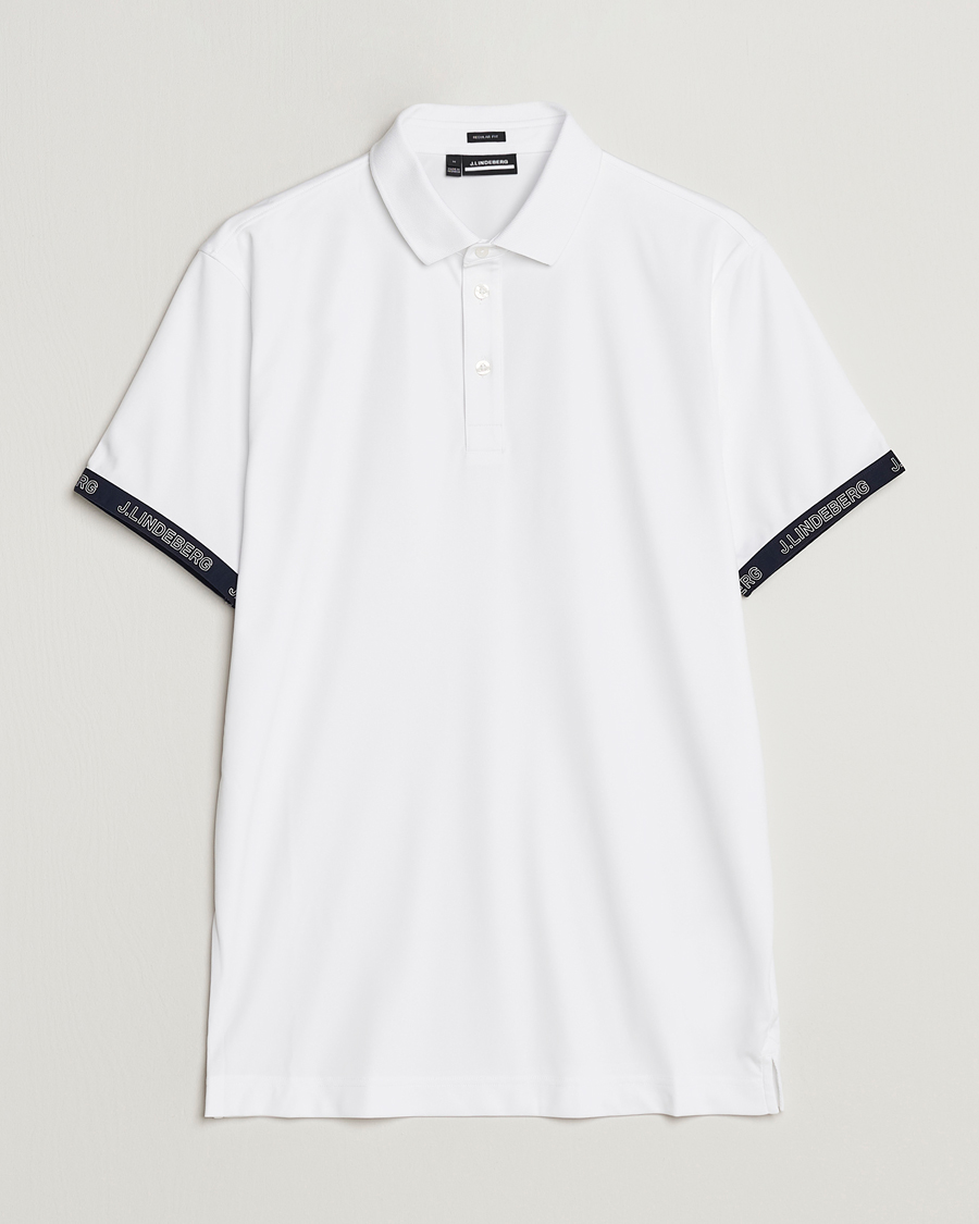 Herren | Poloshirts | J.Lindeberg | Guy Regular Fit Polo White