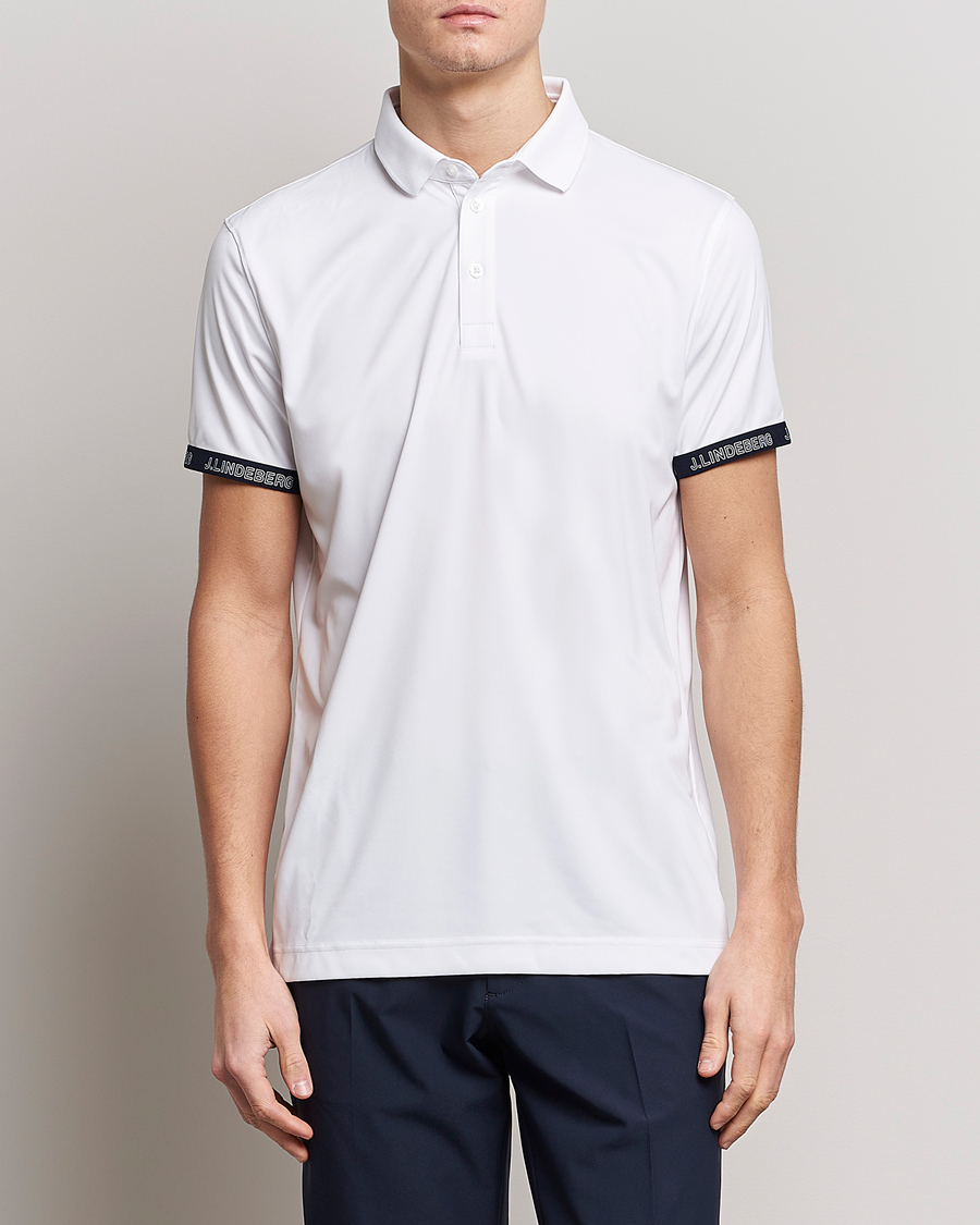 Herren | Poloshirts | J.Lindeberg | Guy Regular Fit Polo White