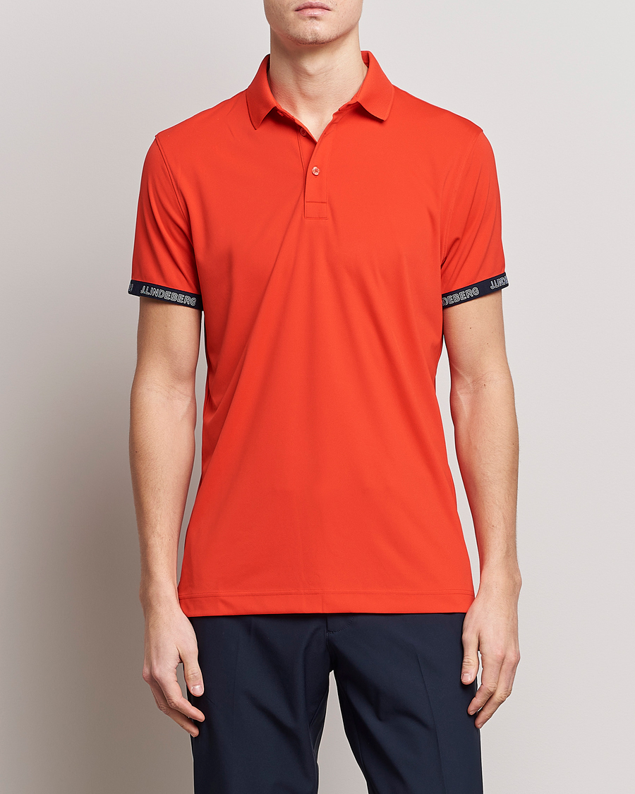 Herren | Poloshirts | J.Lindeberg | Guy Regular Fit Polo Fiery Red