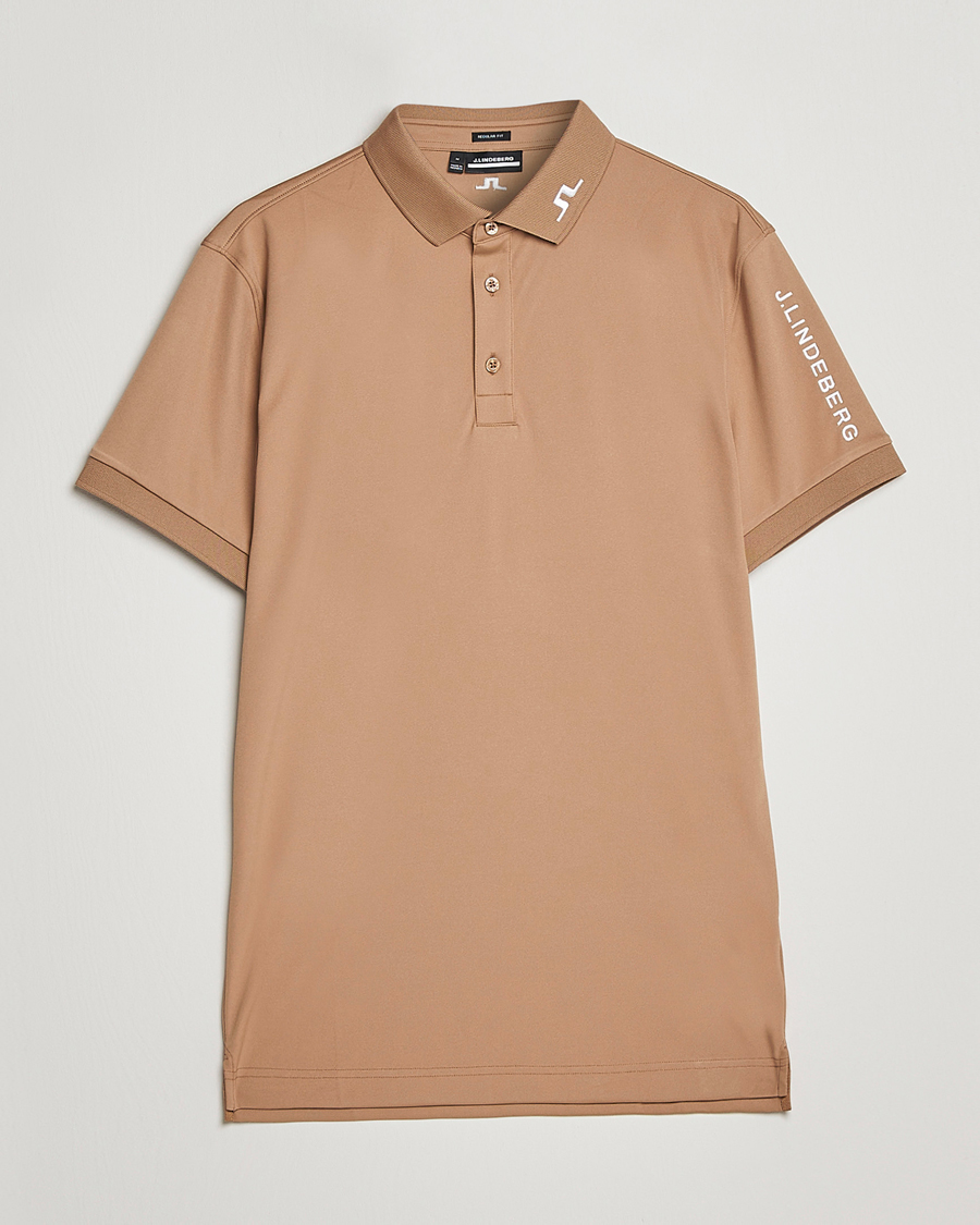 Herren | Poloshirts | J.Lindeberg | Tour Tech Regular Fit Polo Tiger Brown