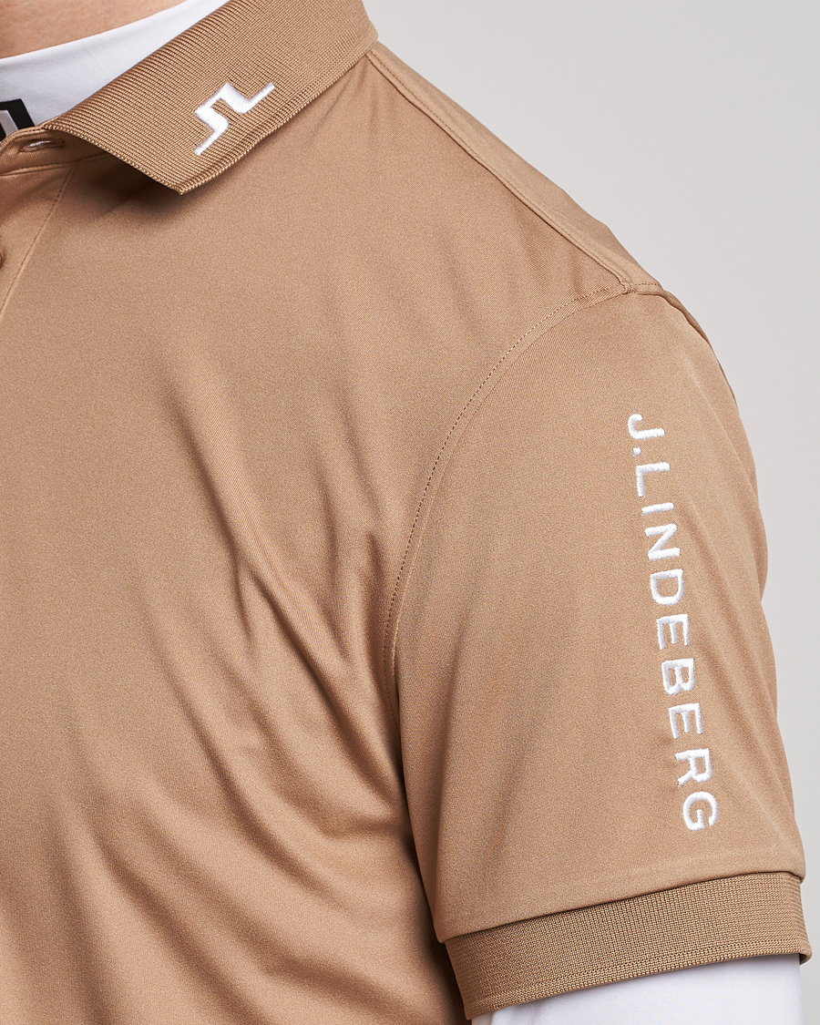 Herren | Poloshirts | J.Lindeberg | Tour Tech Regular Fit Polo Tiger Brown