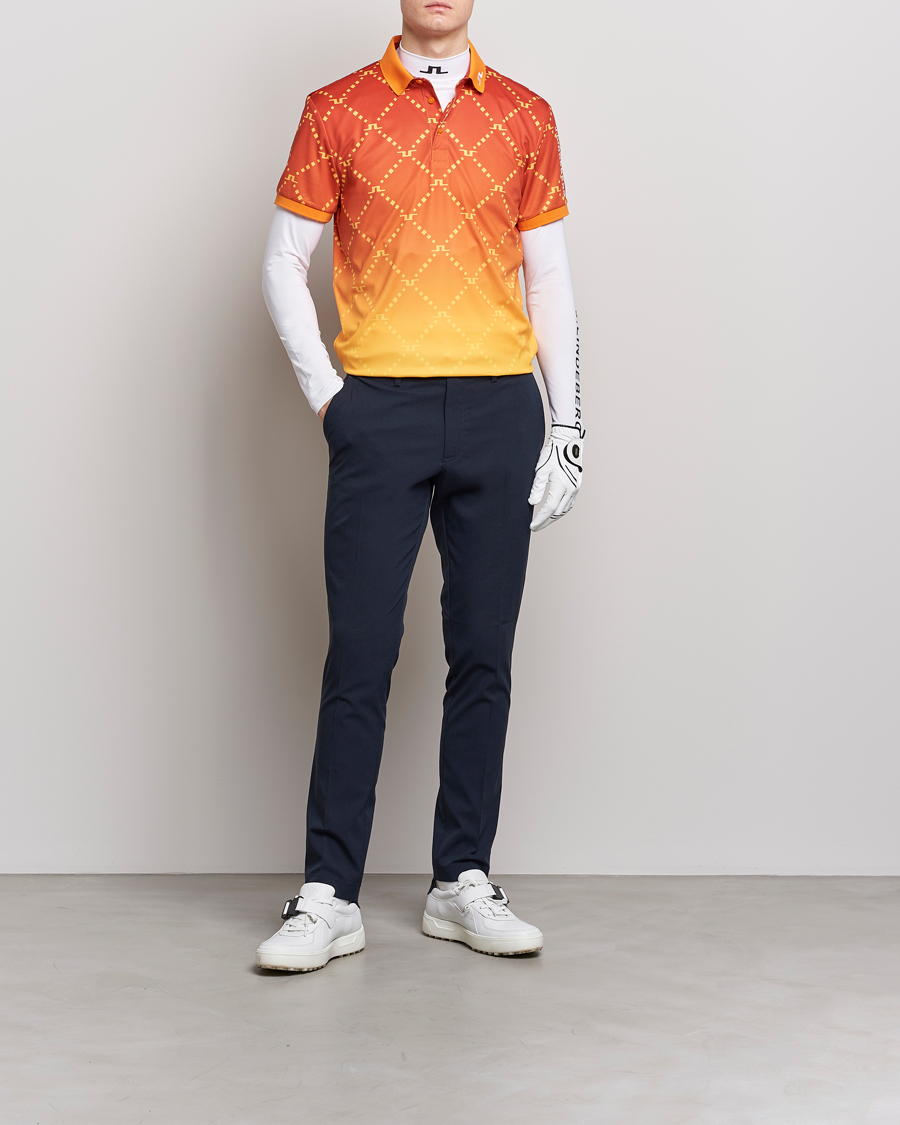 Herren | Poloshirts | J.Lindeberg | Tour Tech Regular Fit Printed Polo Sunset Fade