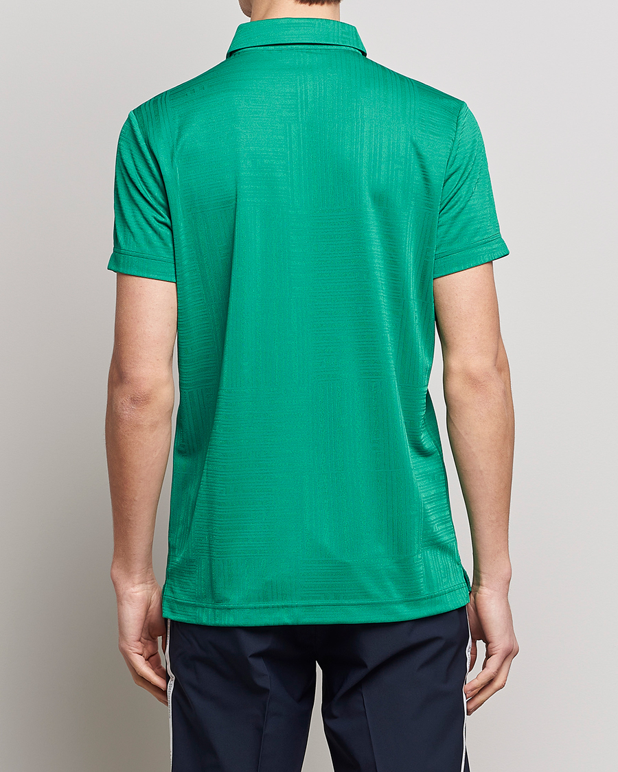 Herren | Poloshirts | J.Lindeberg | Alfred Mesh Jacquard Regular Fit Polo Bosphorus