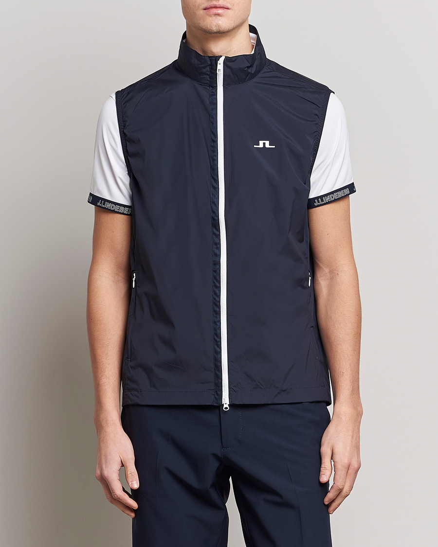 Herren | Westen | J.Lindeberg | Ash Light Packable Vest Navy