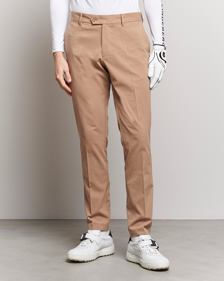 Herren | Hosen | J.Lindeberg | Vent Golf Trousers Tiger Brown