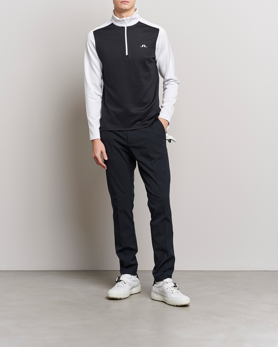 Herren | Pullover | J.Lindeberg | Terry Mid Layer Half Zip White