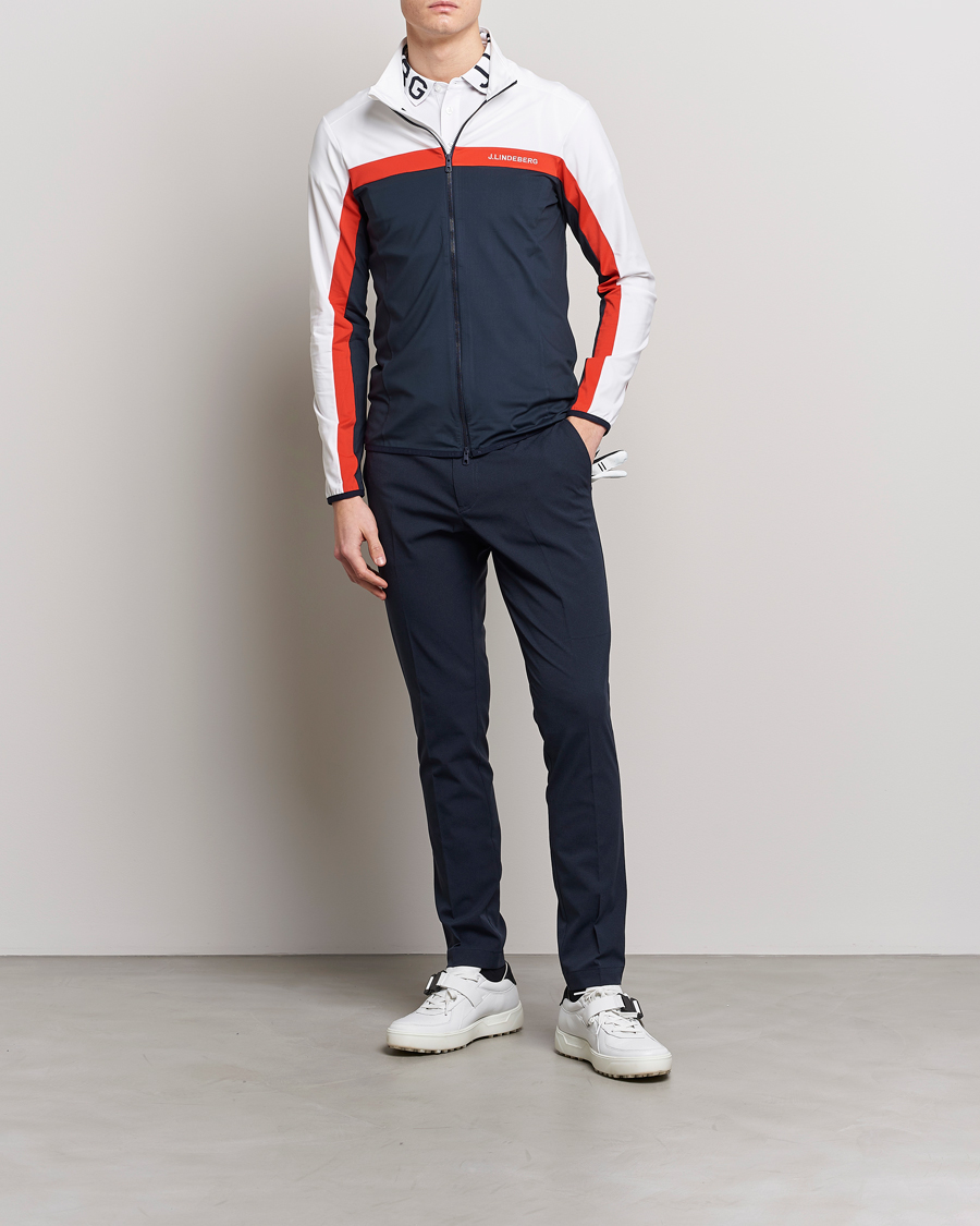 Herren | Pullover | J.Lindeberg | Jarvis Mid Layer Full Zip Navy