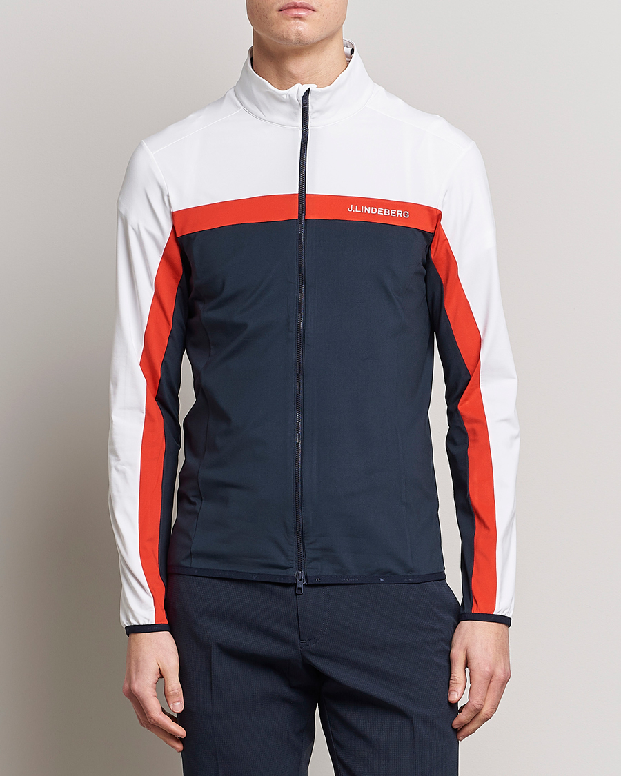 Herren | Pullover | J.Lindeberg | Jarvis Mid Layer Full Zip Navy