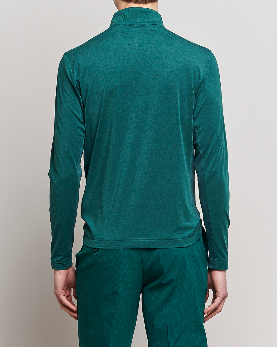 Herren | Pullover | J.Lindeberg | Luke Mid Layer Half Zip Rain Forest Melange