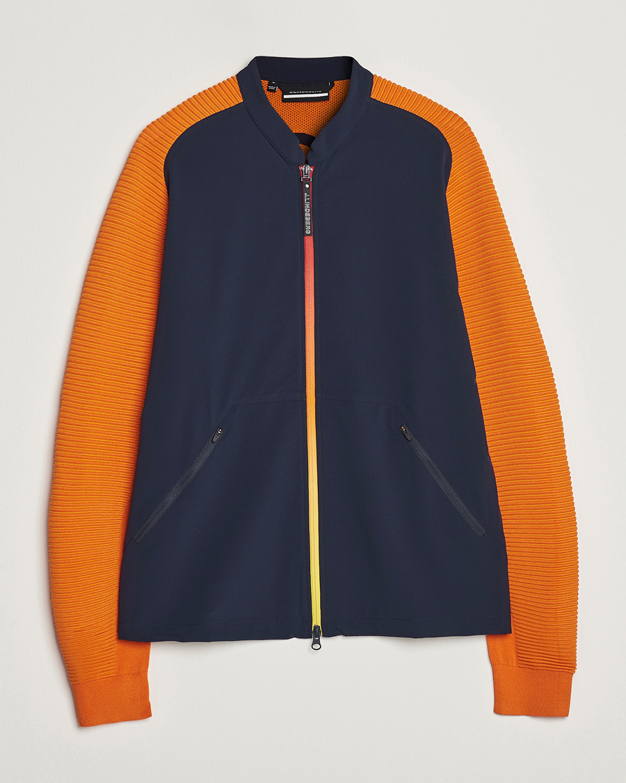 Herren | Jacken | J.Lindeberg | Rolf Hybrid Knitted Jacket Navy