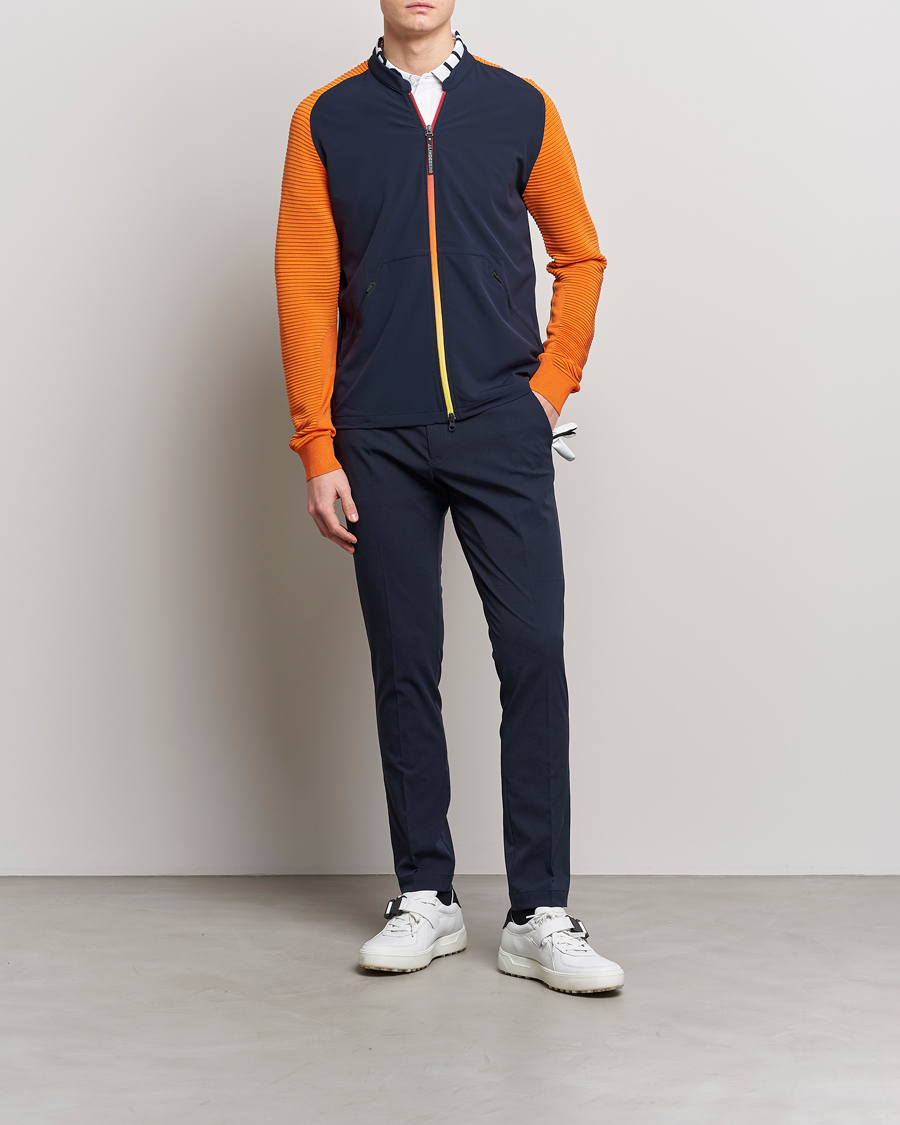 Herren | Jacken | J.Lindeberg | Rolf Hybrid Knitted Jacket Navy