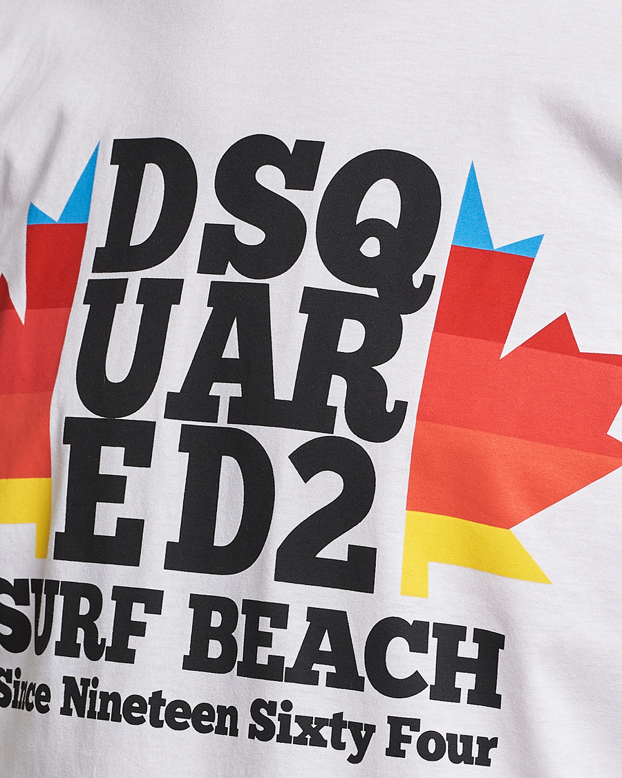 Herren | T-Shirts | Dsquared2 | Surf Beach Tee White