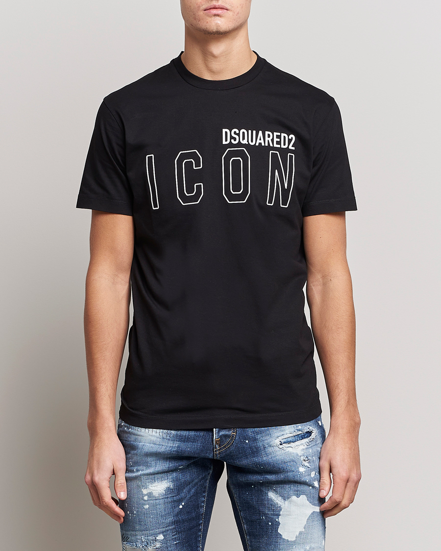 Herren | T-Shirts | Dsquared2 | Icon Transparent Logo Tee Black