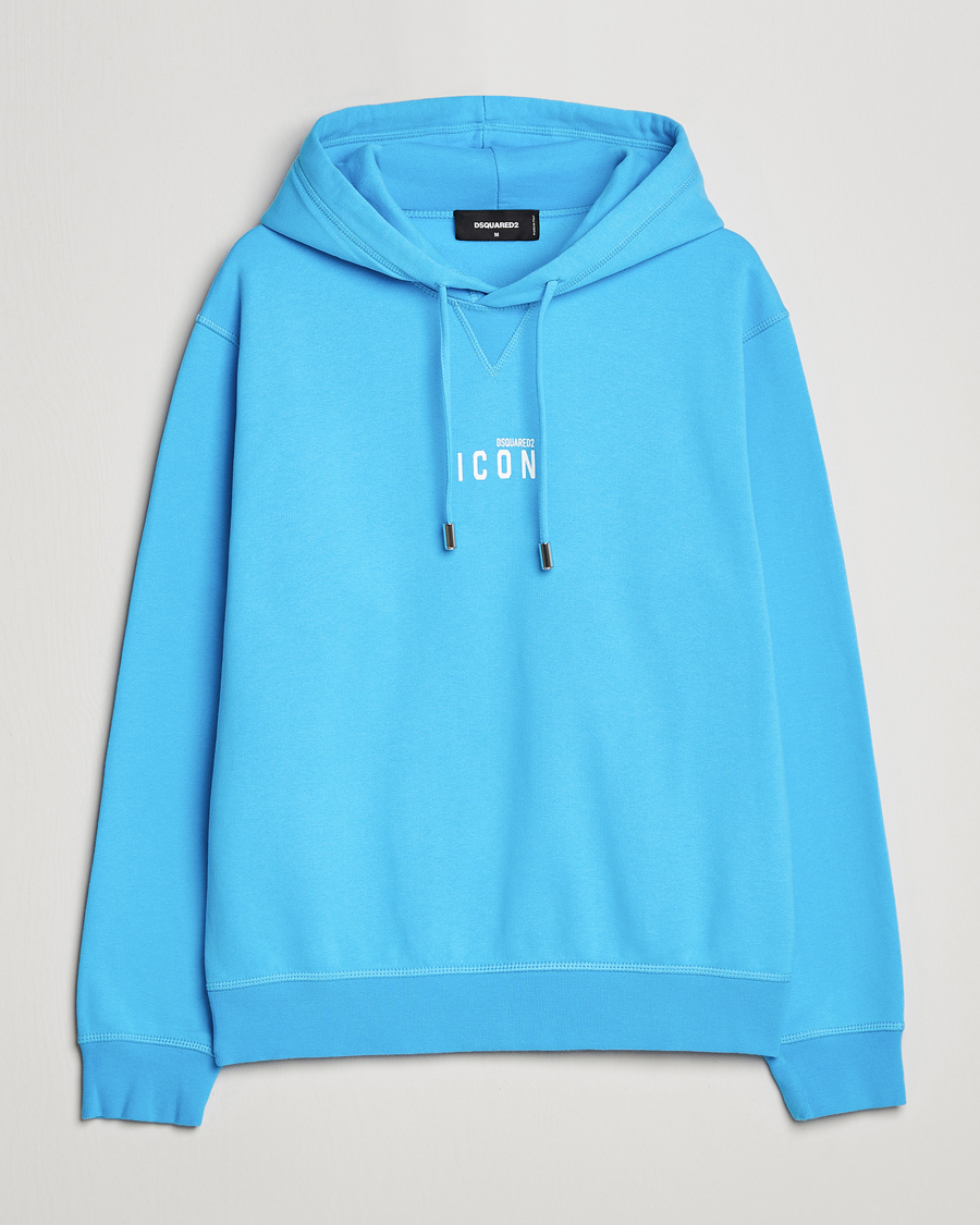 Herren | Pullover | Dsquared2 | Icon small Logo Hoodie Blue Miami