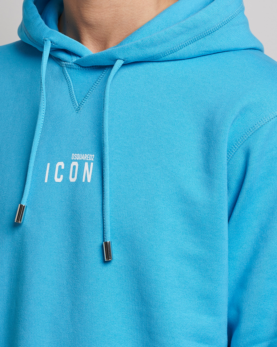 Herren | Pullover | Dsquared2 | Icon small Logo Hoodie Blue Miami