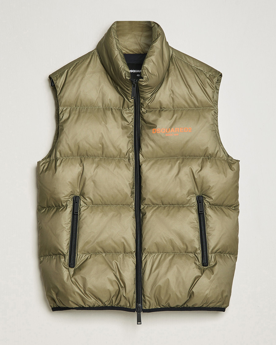Herren | Westen | Dsquared2 | Down Puffer Vest Military Green