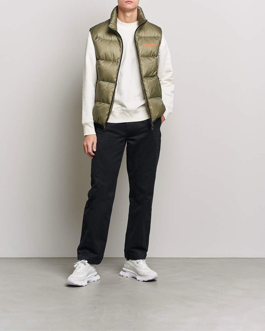 Herren | Westen | Dsquared2 | Down Puffer Vest Military Green