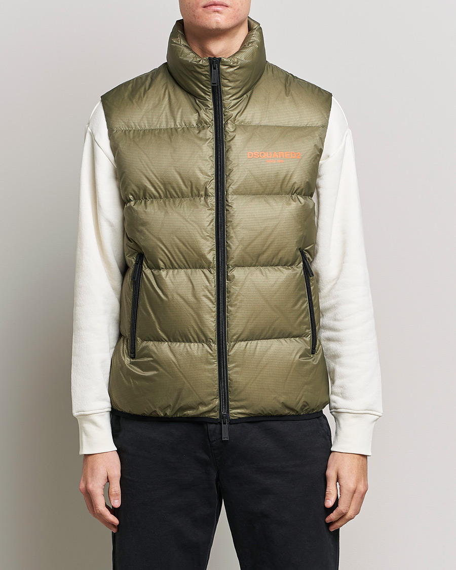 Herren | Westen | Dsquared2 | Down Puffer Vest Military Green