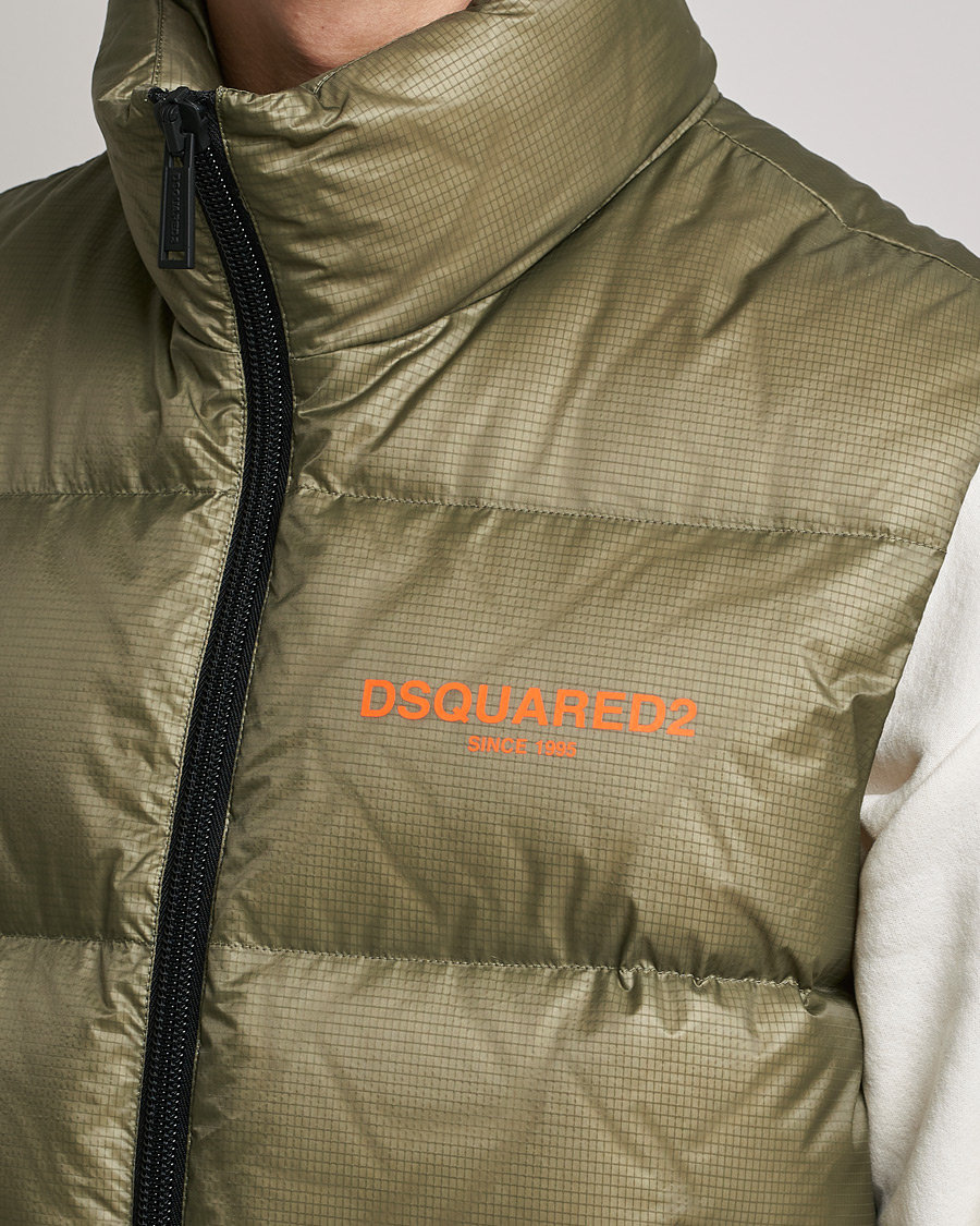 Herren | Westen | Dsquared2 | Down Puffer Vest Military Green