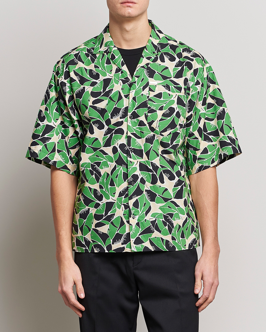 Herren | Hemden | Dsquared2 | Printed Bowling Shirt Beige/Green