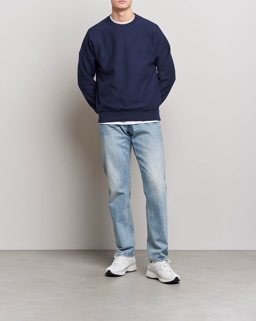 Herren | Pullover | Jeanerica | Paule Crew Neck Sweatshirt Dark Navy