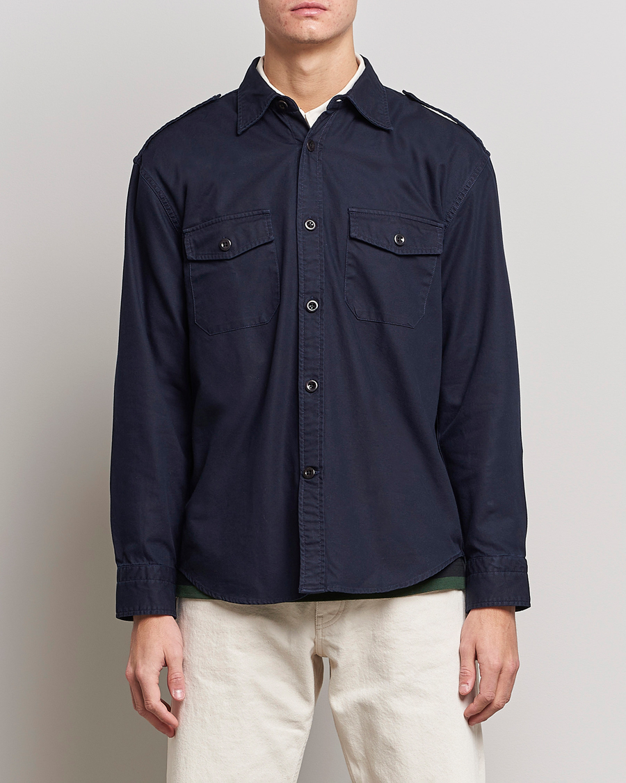 Herren | Hemden | GANT | Solid Twill Overshirt Evening Blue