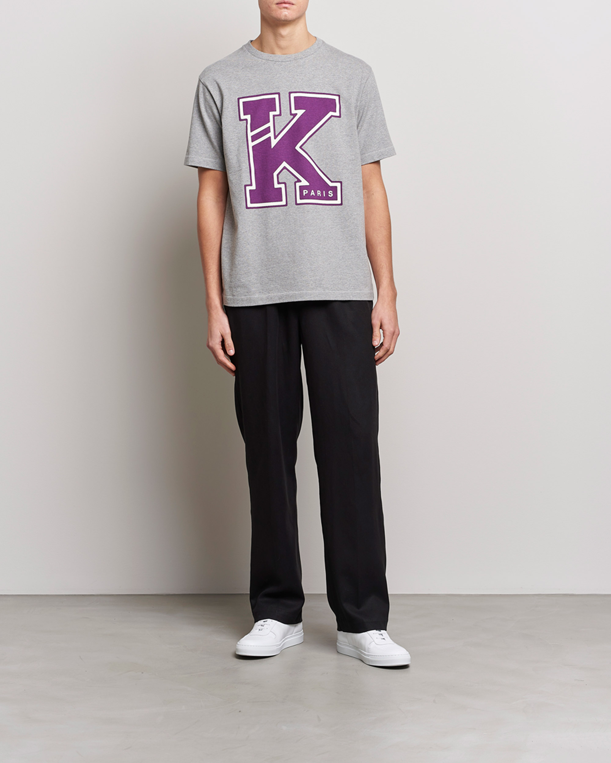 Herren | T-Shirts | KENZO | College Classic T-Shirt Pearl Grey