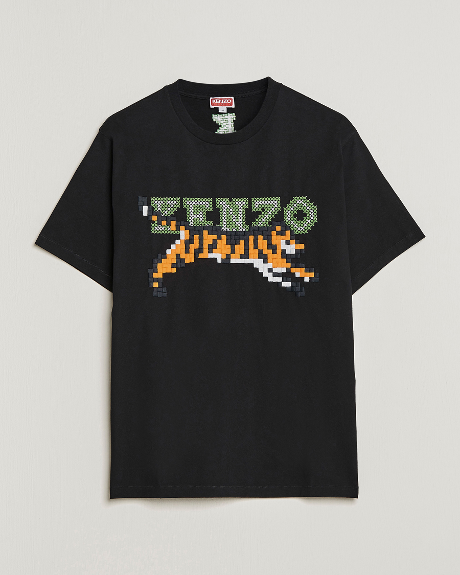 Herren | T-Shirts | KENZO | Pixel Oversize T-Shirt Black