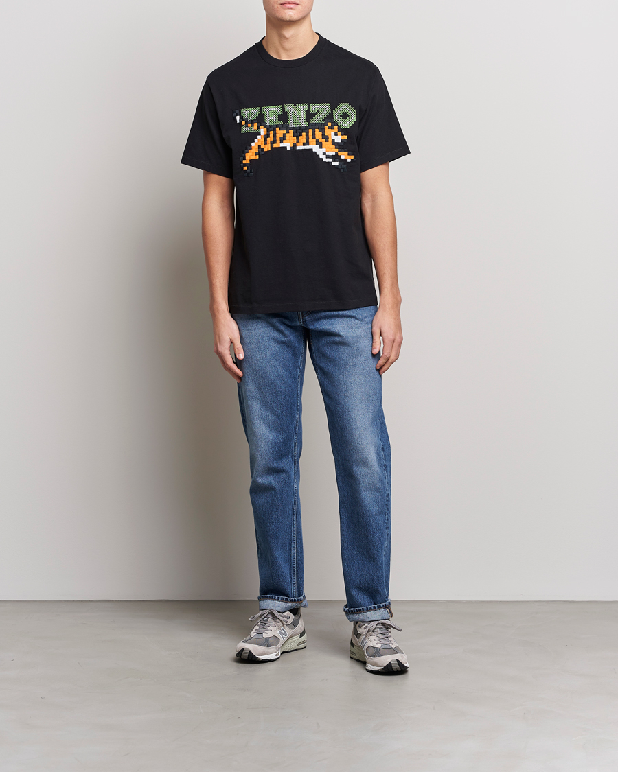 Herren | T-Shirts | KENZO | Pixel Oversize T-Shirt Black