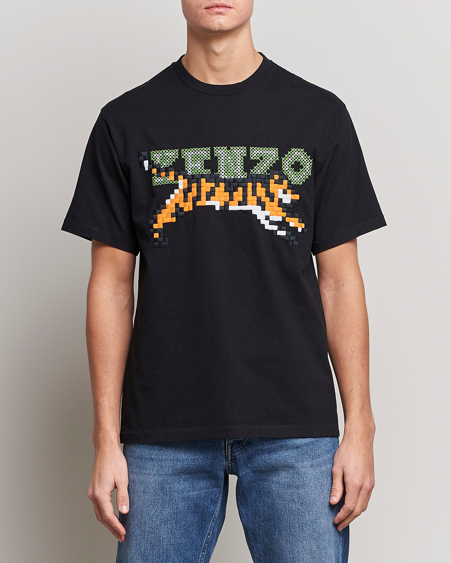 Herren | T-Shirts | KENZO | Pixel Oversize T-Shirt Black