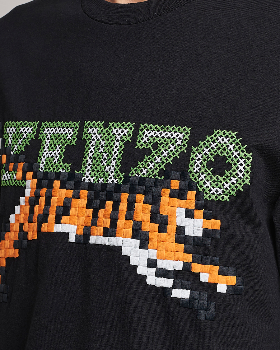 Herren | T-Shirts | KENZO | Pixel Oversize T-Shirt Black