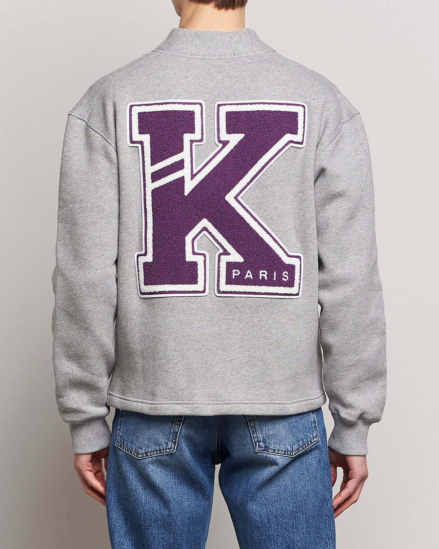 Herren | Pullover | KENZO | College Varsity Cardigan Pearl Grey