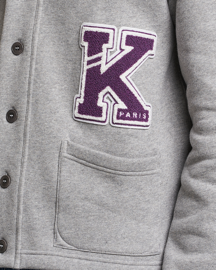 Herren | Pullover | KENZO | College Varsity Cardigan Pearl Grey