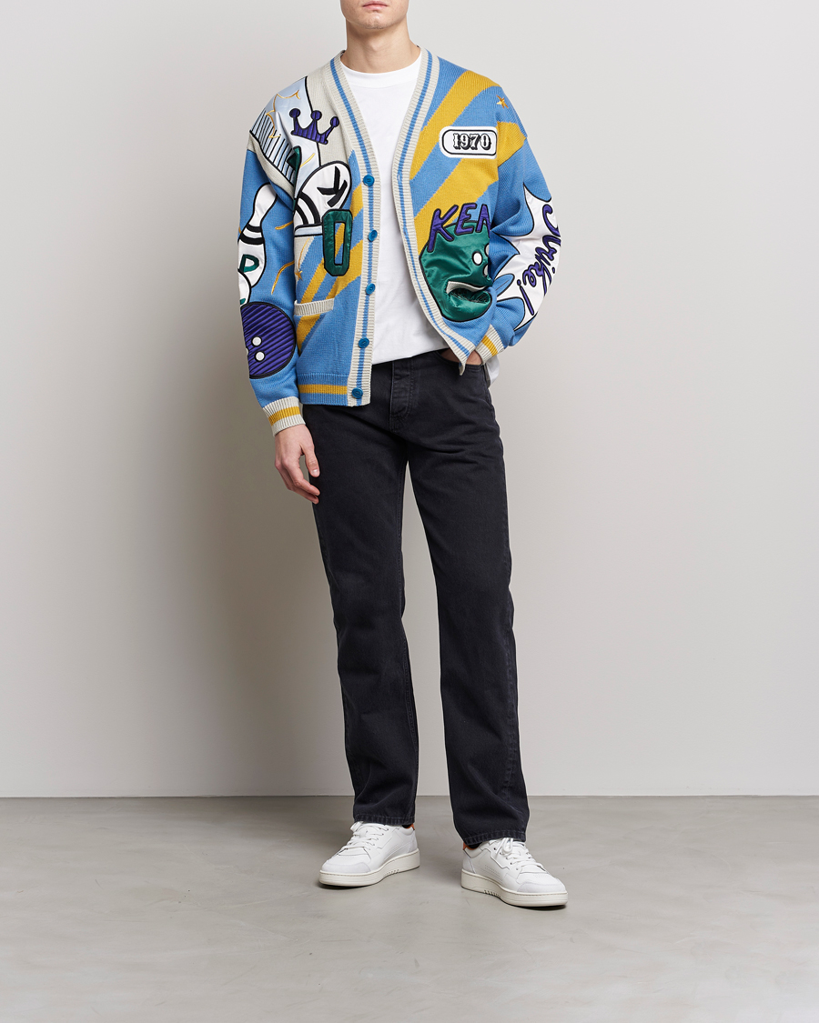 Herren | Pullover | KENZO | Bowling Elefant Cardigan Cyan