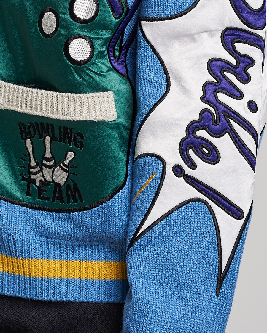 Herren | Pullover | KENZO | Bowling Elefant Cardigan Cyan